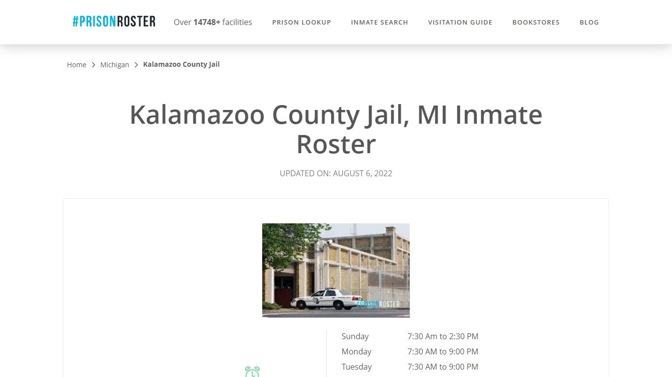Kalamazoo County Jail, MI Inmate Roster - Prisonroster